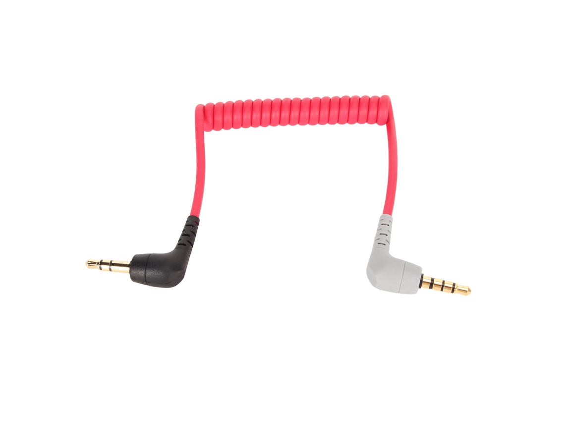 Cabo Mali 3.5mm para 3.5mm com Ângulo para Microfone Rode