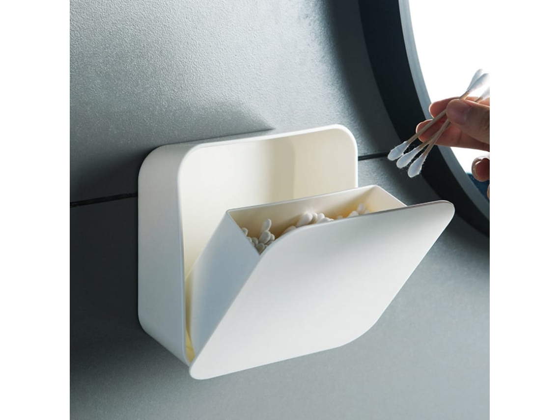 Soporte De Parede, Caixa De Armazenamento Para Palitos De Algodão, Bolas De Algodão E Toalhas De Algodão