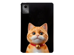 Capa Protetora Fina De Tpu Com Estampa Gato Pelo Curto Para Tablet Lenovo Tab M11. Tuotuo