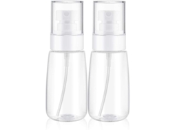 Garrafa Spray De Água Para Cabelo, Atomizador De Perfume Com Bomba Recipiente Transparente 2 Unidades 60ml