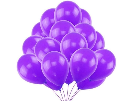 100 Balões Roxos para Festa de Aniversário 10 de Qualidade Premium 100% Látex Natural Decorações Perfeitas para Aniversário YOLISTAR