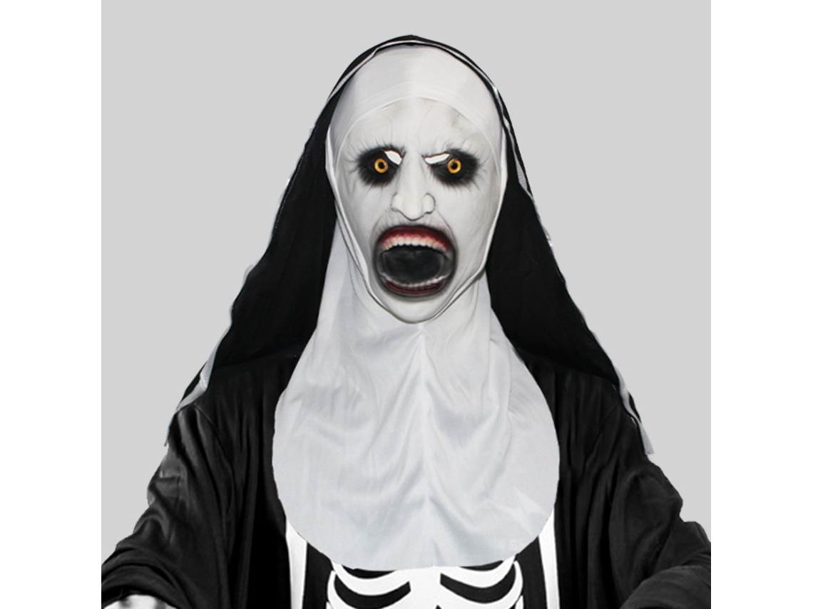 Máscara De Halloween Horror Grito De Morte Festival Fantasma Festa De Máscaras Fantasma Branco Rosto Cocar G