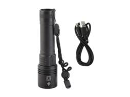 Lanterna Recarregável 1050lm 200m Zoomável Portátil com 5 Modos S/MARCA