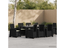 Vidaxl Conjunto De Jantar Para Jardim 9 Unid. Antracite E Creme Pp