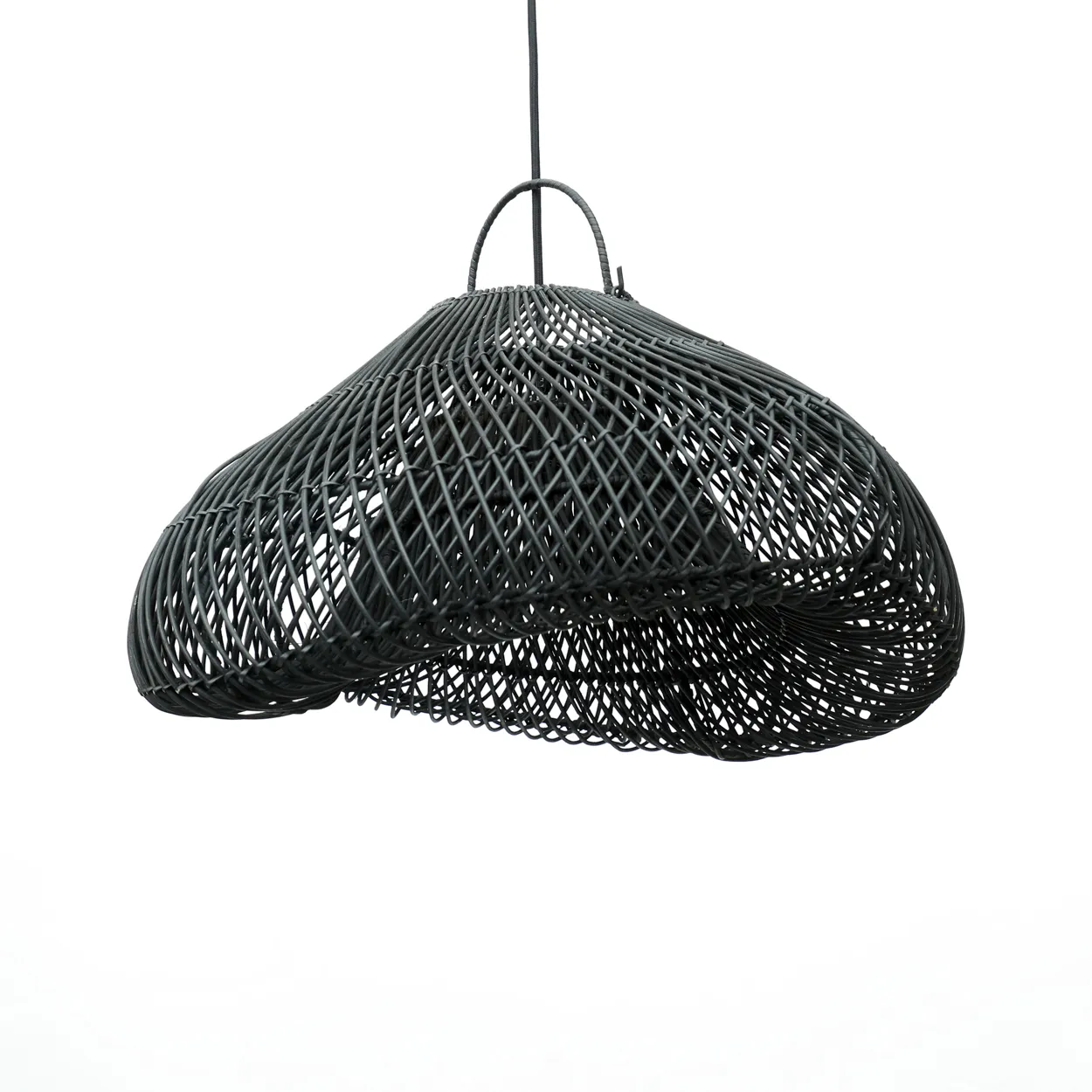 Candeeiro Suspenso Nuvem - Preto - M BAZAR BIZAR