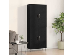Vidaxl Buffê 2 Pcs Carvalho Preto Madeira Engenheirada E Vidro