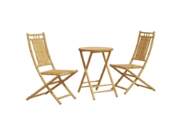 Maison Exclusive - 3 Pcs Conjunto De Bistrô Em Bambu