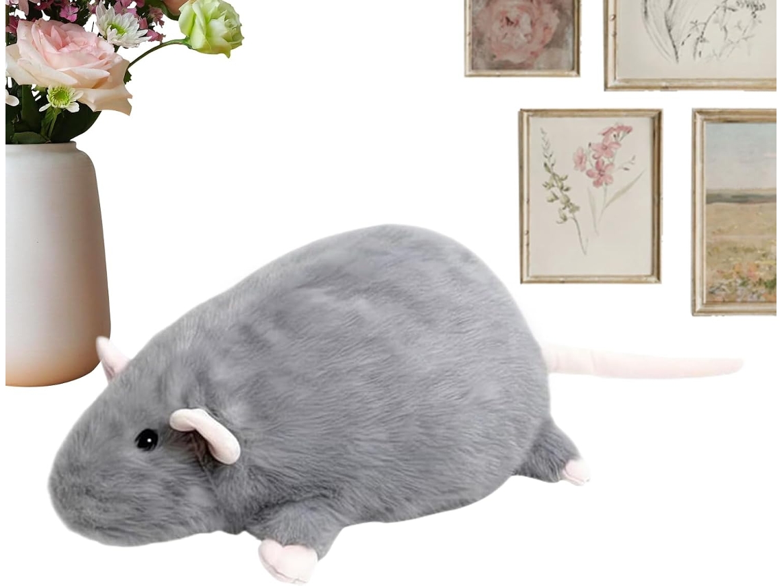 Pelúcia Hamster 90cm, Macio, Fofo, Gigante E Realista Para