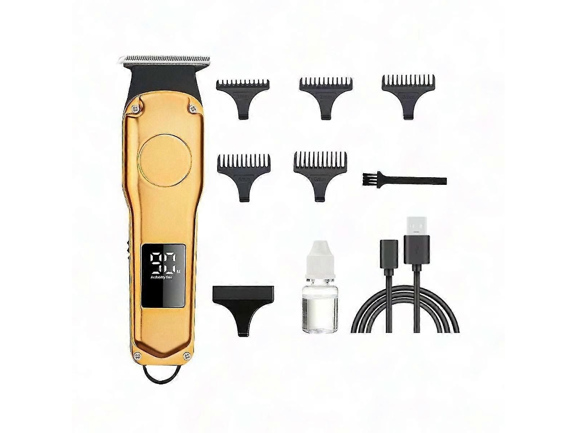 Máquina De Cortar Cabelo Profissional Recarregável, Aparador De Barba Elétrico Para Homens.