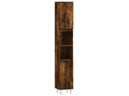 Armário Wc MAISON EXCLUSIVE Derivados Madeira Carvalho Fumado (30x30x190 cm)