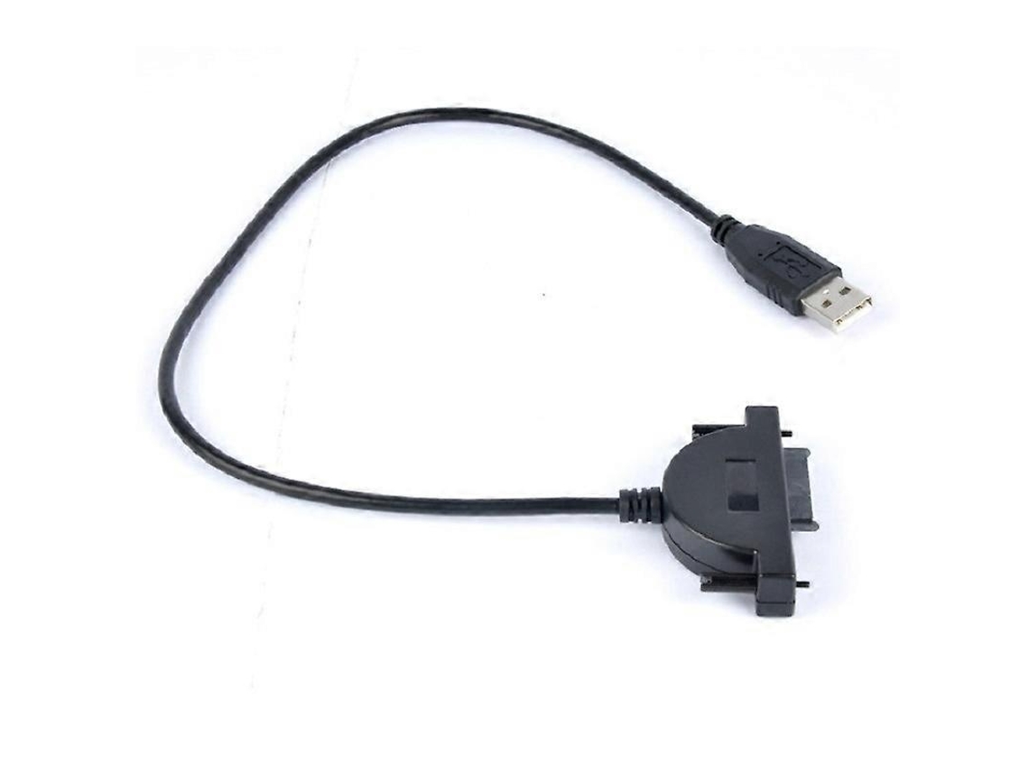 Lurelia Cabo Adaptador Sata 7p/6p Para Usb 2.0, Para Unidade Óptica De Portátil