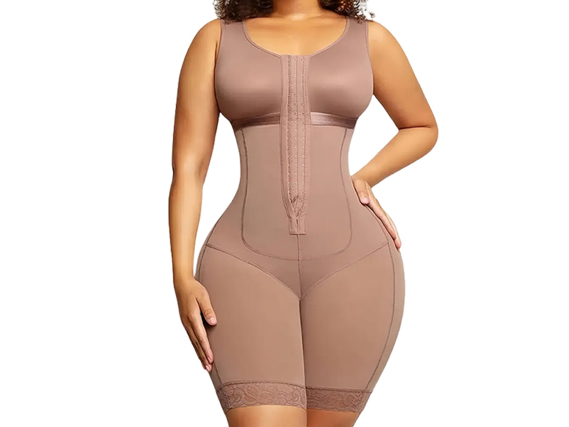 Modelador De Corpo Integral Tamanho Grande Yuysan, Modela Cintura E Levanta Glúteos, Roxo, Tamanho S