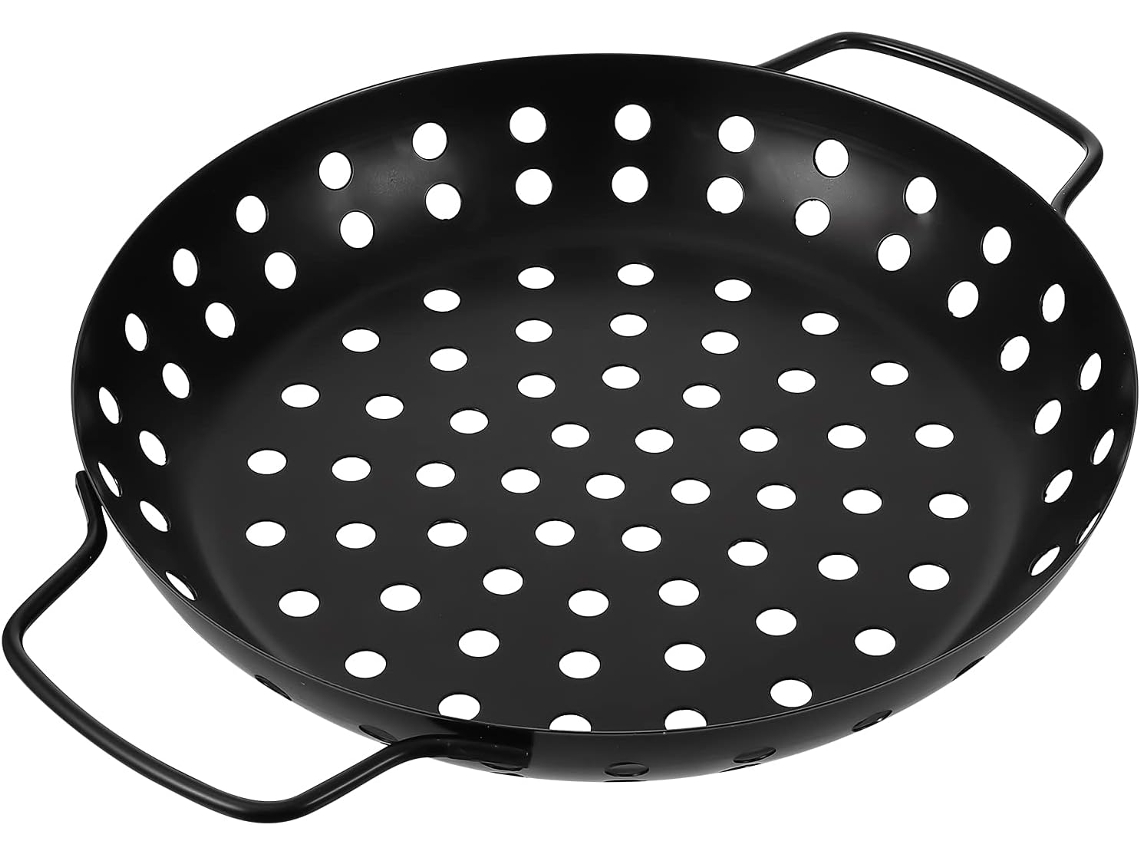 Grelha Externa com Alça, Chapa para Grelhar, Cesta para Churrasco de Camping, Grelha Doméstica para Pratos Grelhados CHABERLU
