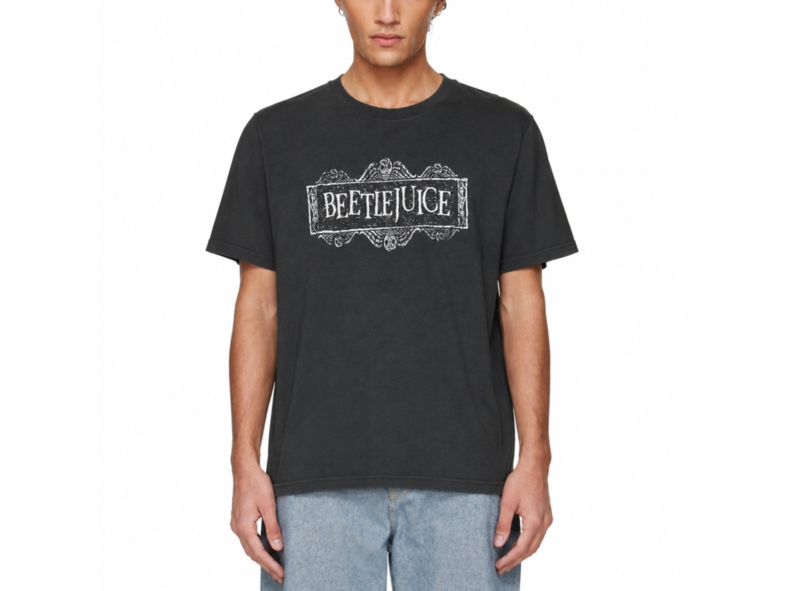 Rockinstone Beetlejuice Logo Black T-shirt Size:xxl