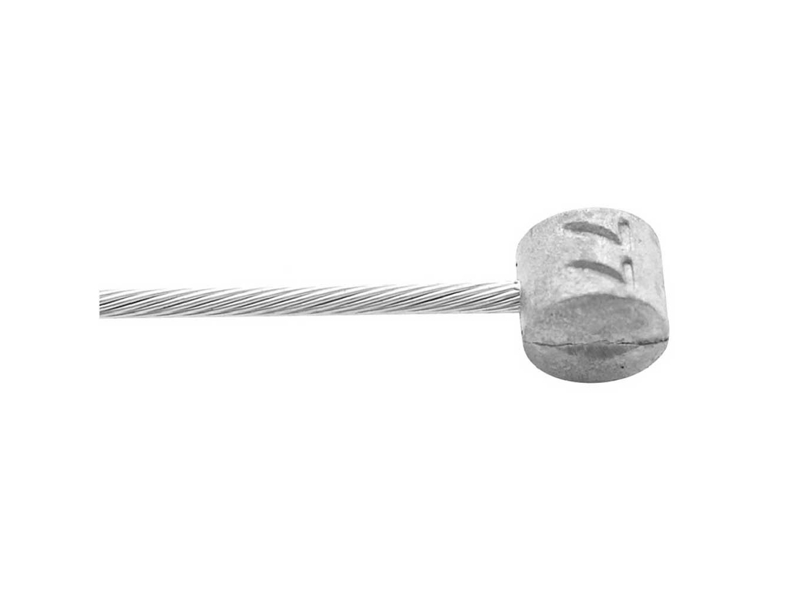 1X19 T-Nipple 76 Galvanizado com T-Nipple 76 Cabo Freio Prateado 2250 Mmelvedes