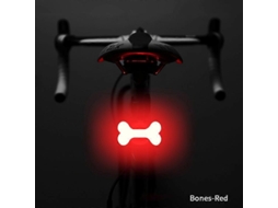 Lurelia Lanterna Traseira, Nova Luz Traseira De Bicicleta Led Em Formato De Coração, Recarregável Via Usb, À Prova D'água, Mtb.