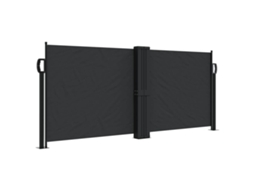vidaXL Toldo lateral retrátil 100x1000 cm preto