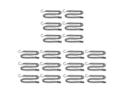 18 Pack Cestos Flores Jardim Cadeia Suspensão 50cm 3 Pontos