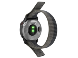 Bracelete de Nylon 26Mm Ajustável com Fita Mágica para Garmin Tactix 7 Pro/Fenix 7X/6X Pro Preto/Cinza