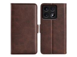 Capa De Celular De Couro Com Fecho Magnético De Dois Lados E Flip Horizontal