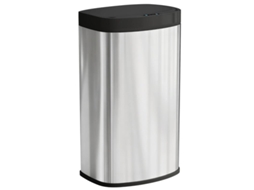 Cesto De Lixo Inox 55l Com Sensor Automático, Tampa Soft Close, Design Prático E Elegante, Prata Bga Store