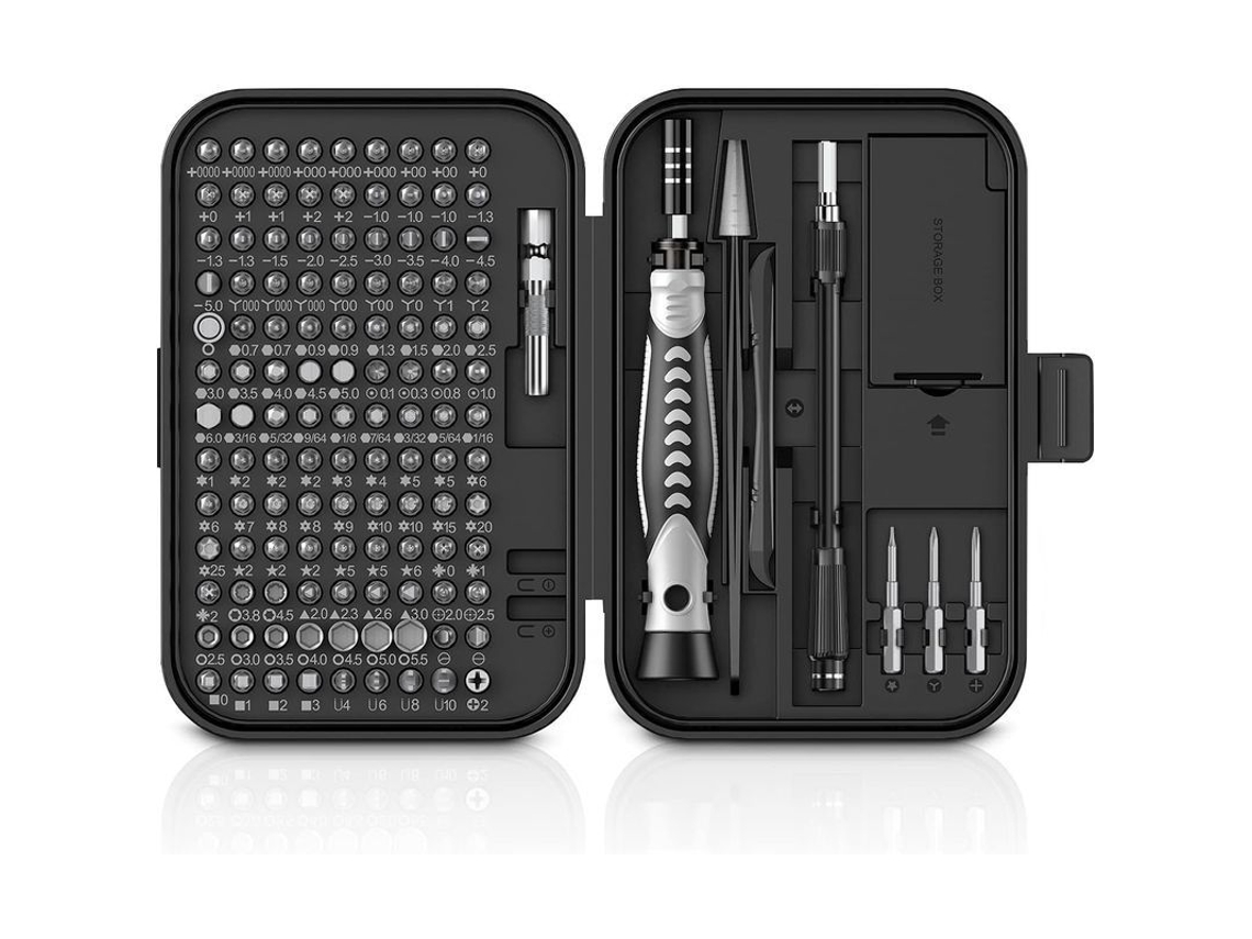 Set De Parafusos De Precisão 130 Em 1, Ferramentas De Reparação Diy Com Estojo, Bits Magnéticos E Cabo Antiderrapante
