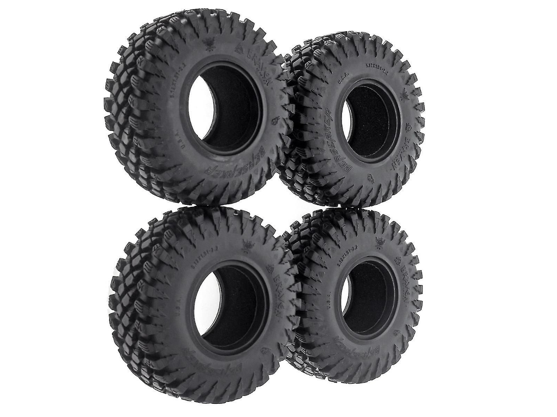 4 Pneus Crawler De 2,2 Polegadas, Pneus Macios De 128mm Com Espuma Para Axial Wraith Scx10 -4 2.2