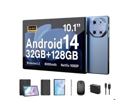Tablete Takinuru 10,3 Android 14 32go Ram 128go Rom 8000mah