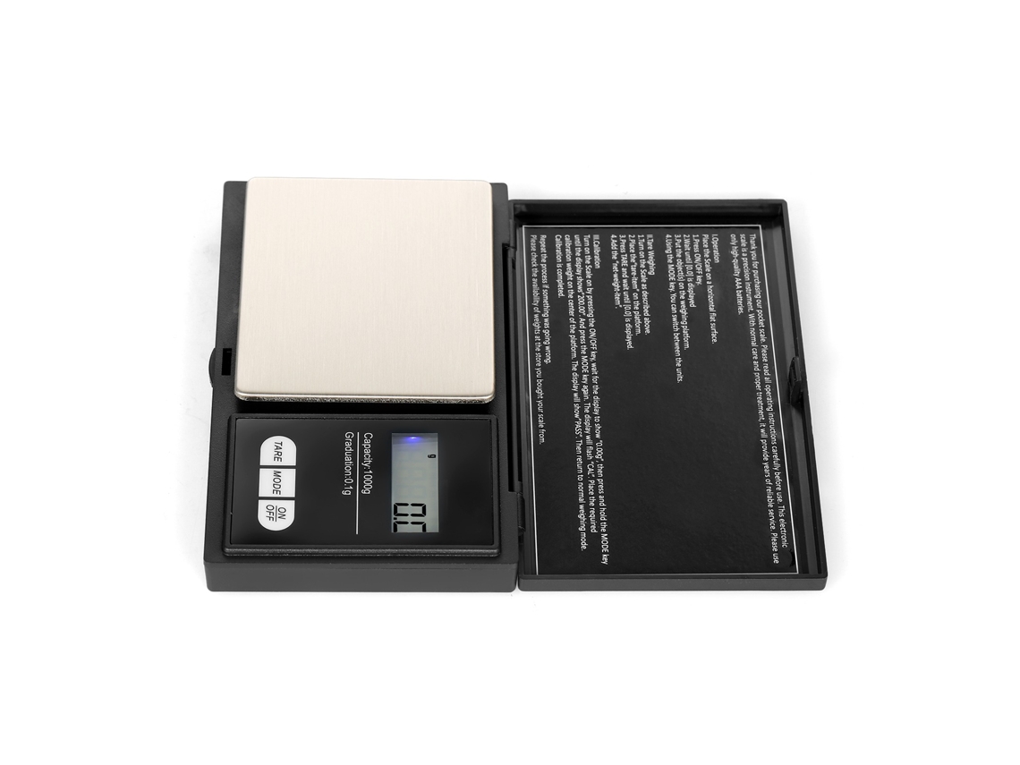 Balança Digital Portátil de Alta Precisão 500g/0.01g, 7 Unidades, Balança de Bolso para Ouro, Joias e Pó