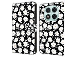 Capa Para Xiaomi Redmi Note 14 Pro 5g Com Fecho Magnético, Estampa 3d E Design Carteira Em Couro Pu, Flores