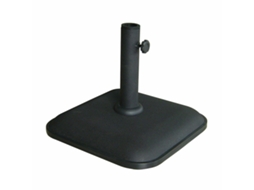Marbueno Base Guarda-sol Cuadrada Cimento 35x35x5,2 Cm 11kg Preto Jardim, Piscina, Terraço