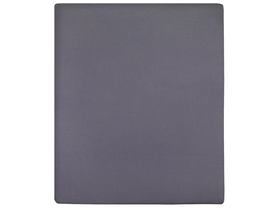 Jersey Fitted Sheet, Jersey Fitted Sheets Vidaxl Antracite Algodão (140 X 200 Cm)