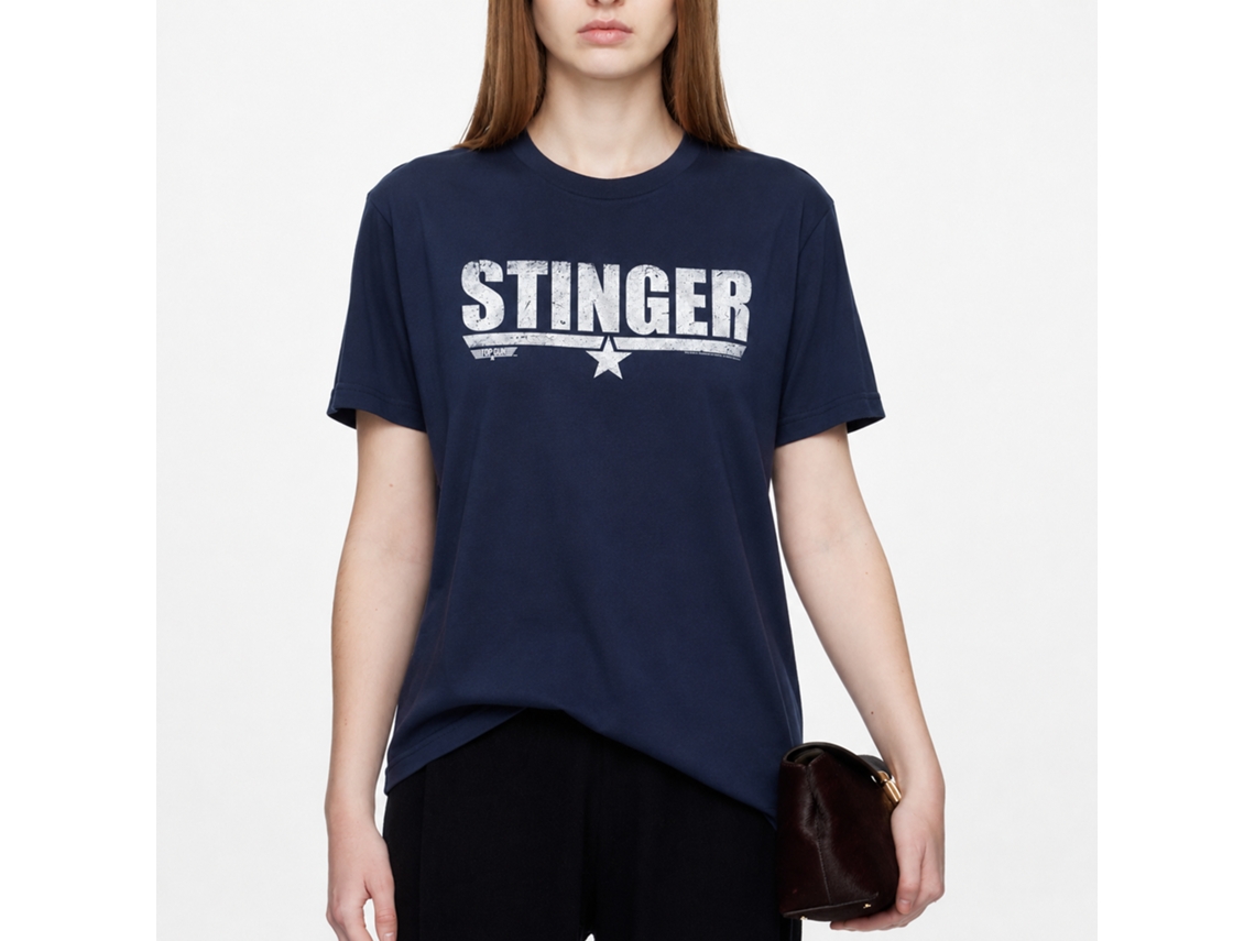 Rockinstone Top Gun Movie Stinger Navy Adult T-shirt Size:xl