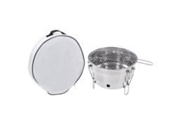 Churrasqueira de Carvão Inox Portátil para Camping