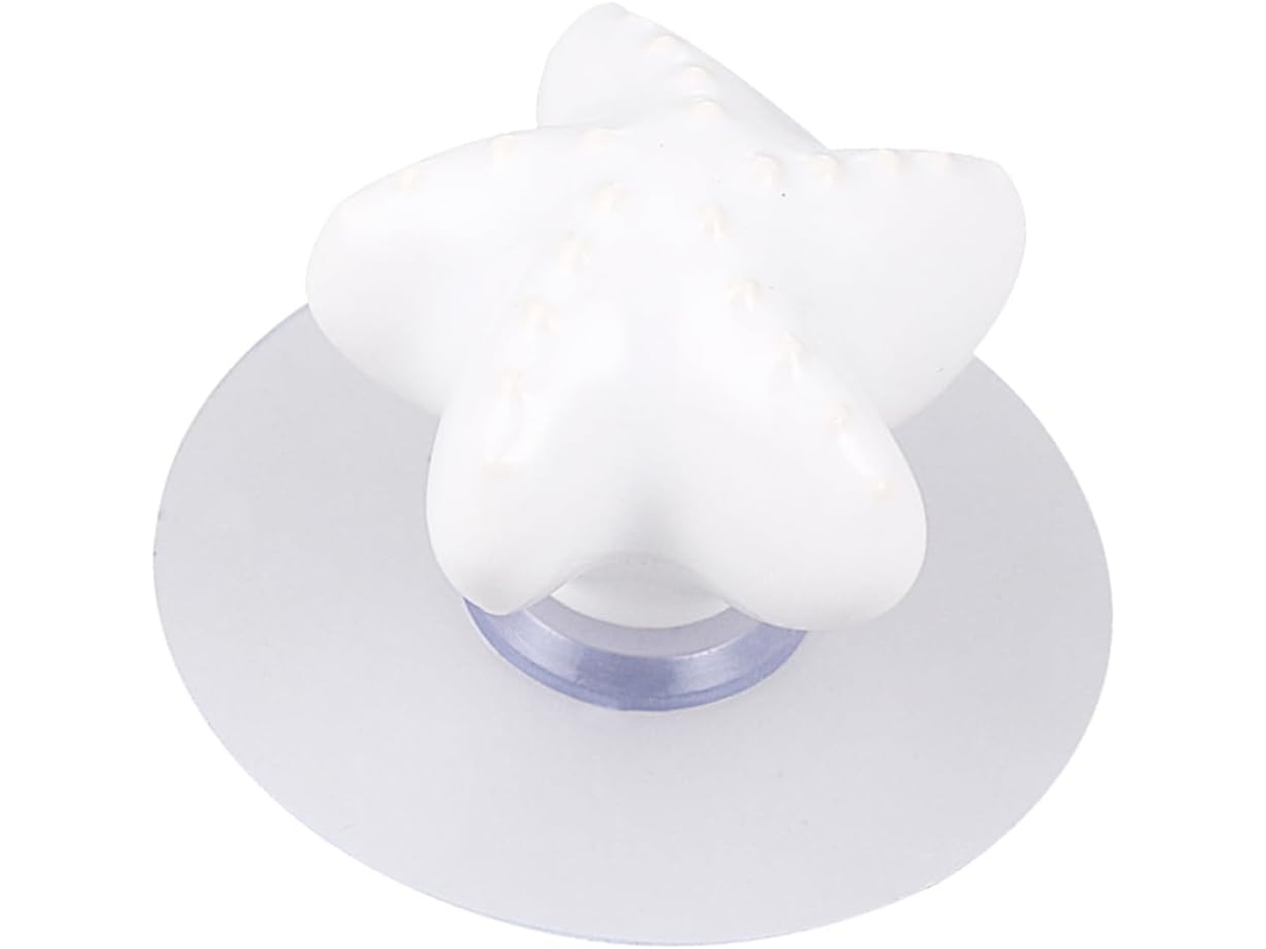 Puxador De Gaveta Com Ventosa Em Cerâmica Amosfun Sea Star, Branco, Sem Necessidade De Furar, Para Armários E Portas