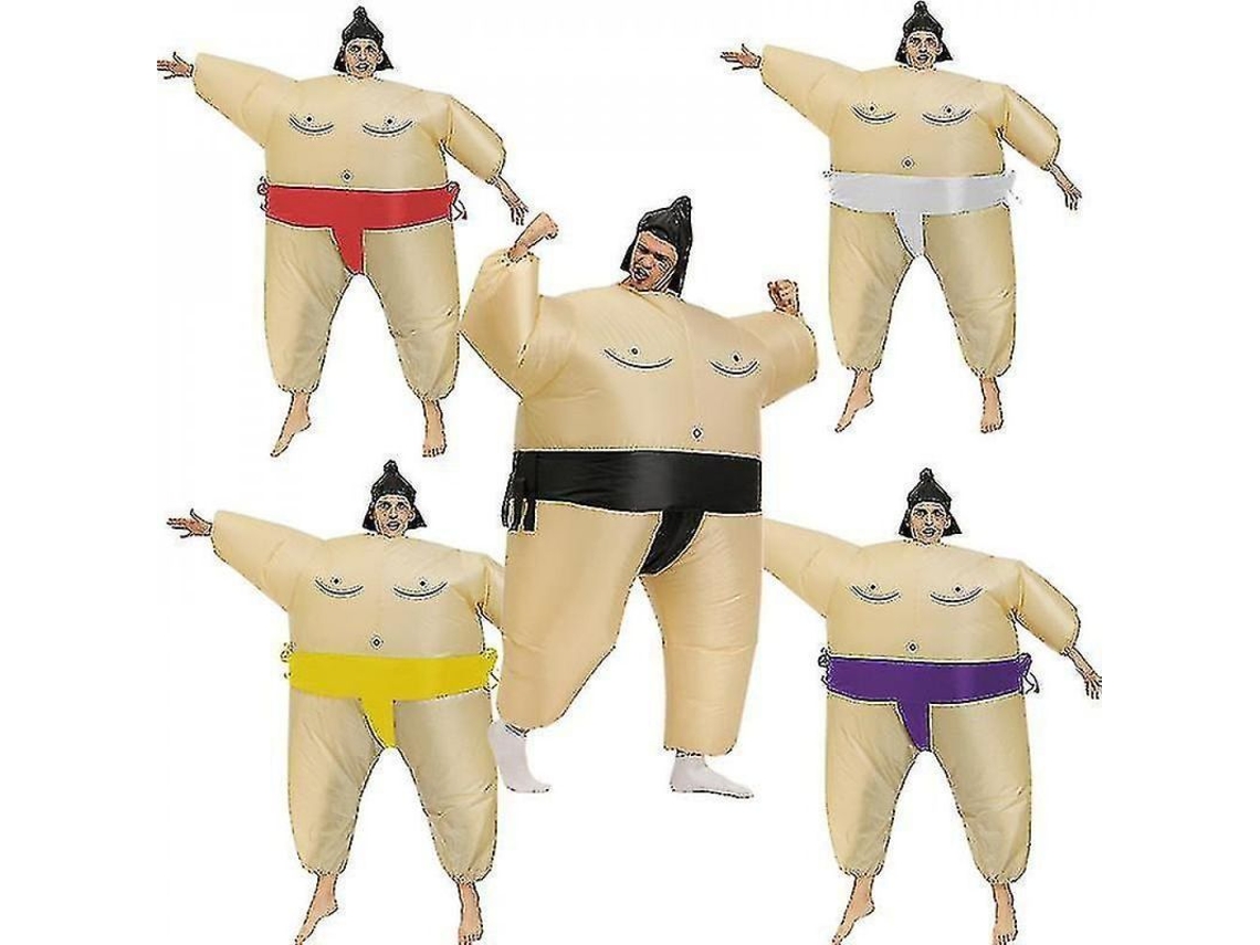 2026-traje Inflável De Luchador Sumo Adulto Com Ventilador E Acessórios Tamanho Único Adulto 150-190cm Azul