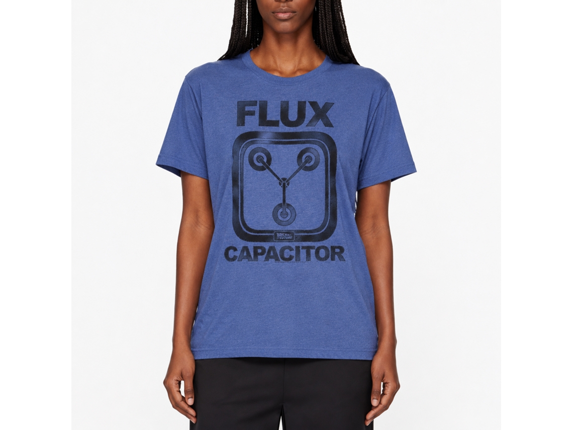 Rockinstone Back To The Future Movie Flux Heather Royal Adult Shirt Size:m