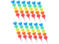 Besportble Conjunto de 25 Lápis Criativos Empilháveis em Formato Coração, Material Escolar Divertido para Escr