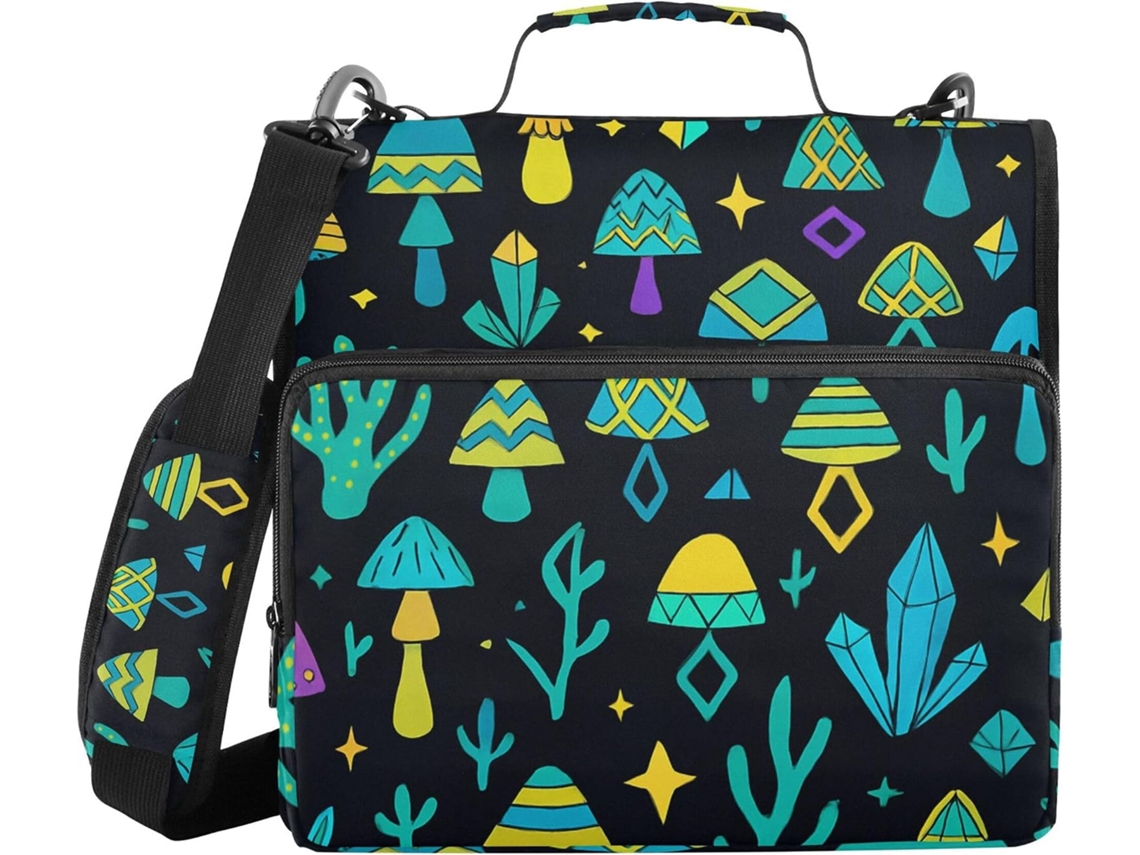 Pasta Organizadora De Escritório Com Alça, Vários Bolsos, 3, 8cm 1, 5 Polegadas, 3 Argolas De Armazenamento, Pasta