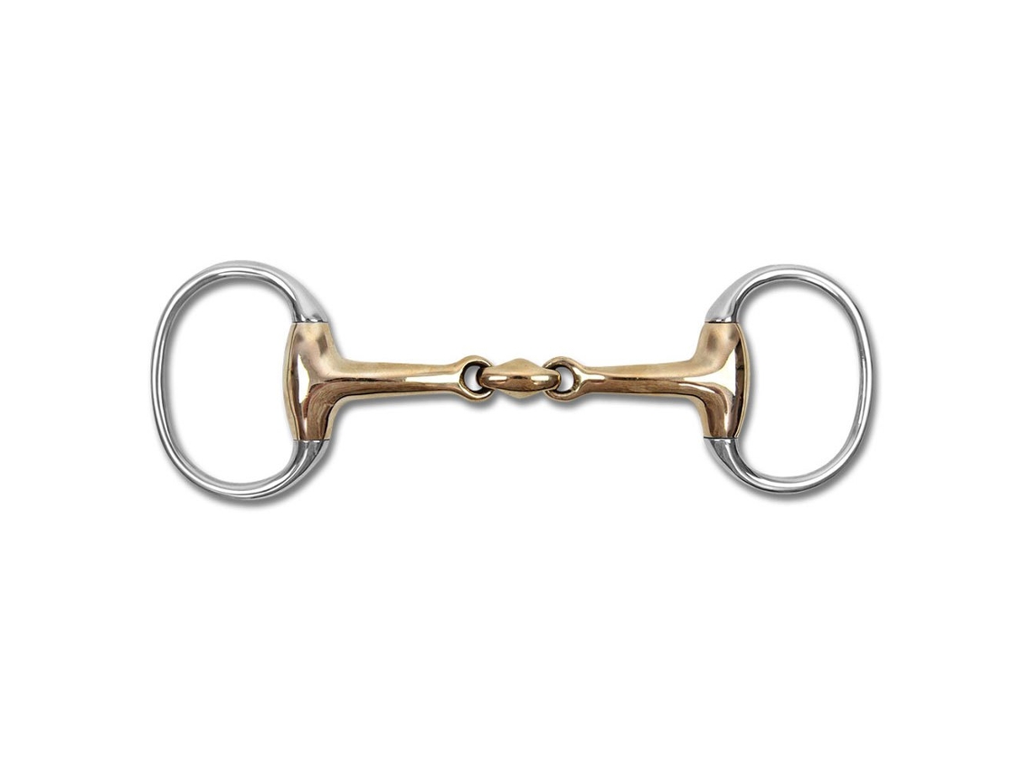 Snaffle Quebrado Duplo Egg Butt Dourado 14.5 Cmwaldhausen