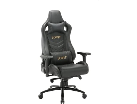 Cadeira Gaming LOVIT VEGAS (Até 150 kg - Elevador Classe 3 - Dourado)