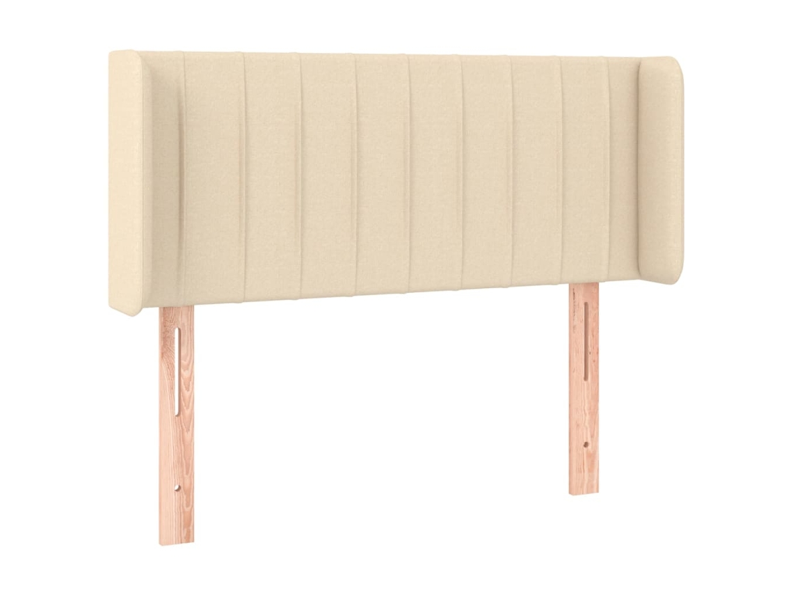 Cabeceira de Cama com Abas Tecido Creme MAISON EXCLUSIVE (103x16x78 cm)