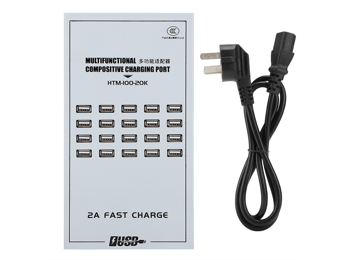 Adaptador Usb LAXISCREED 20 Portas 2a Fast Charging