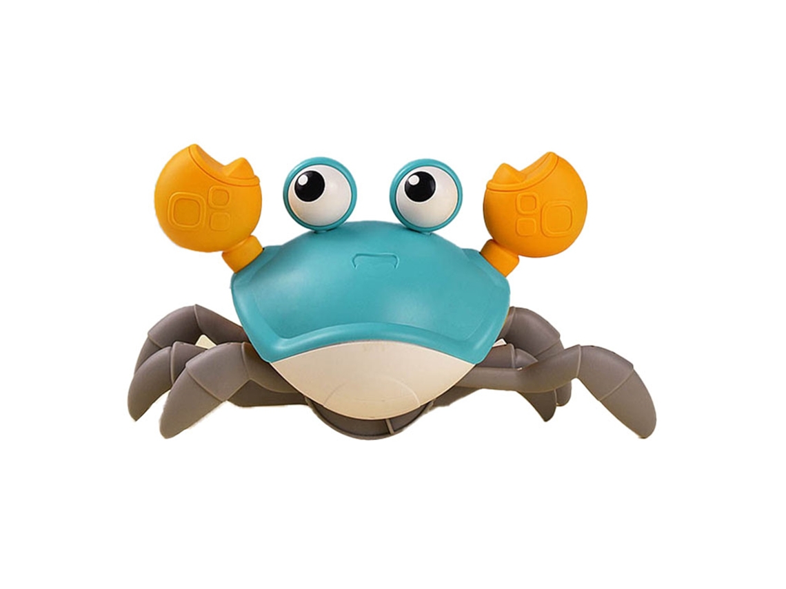 Mali brinquedo Caranguejo Crawling com Luzes Música Evitação Automática Recarregável Verde