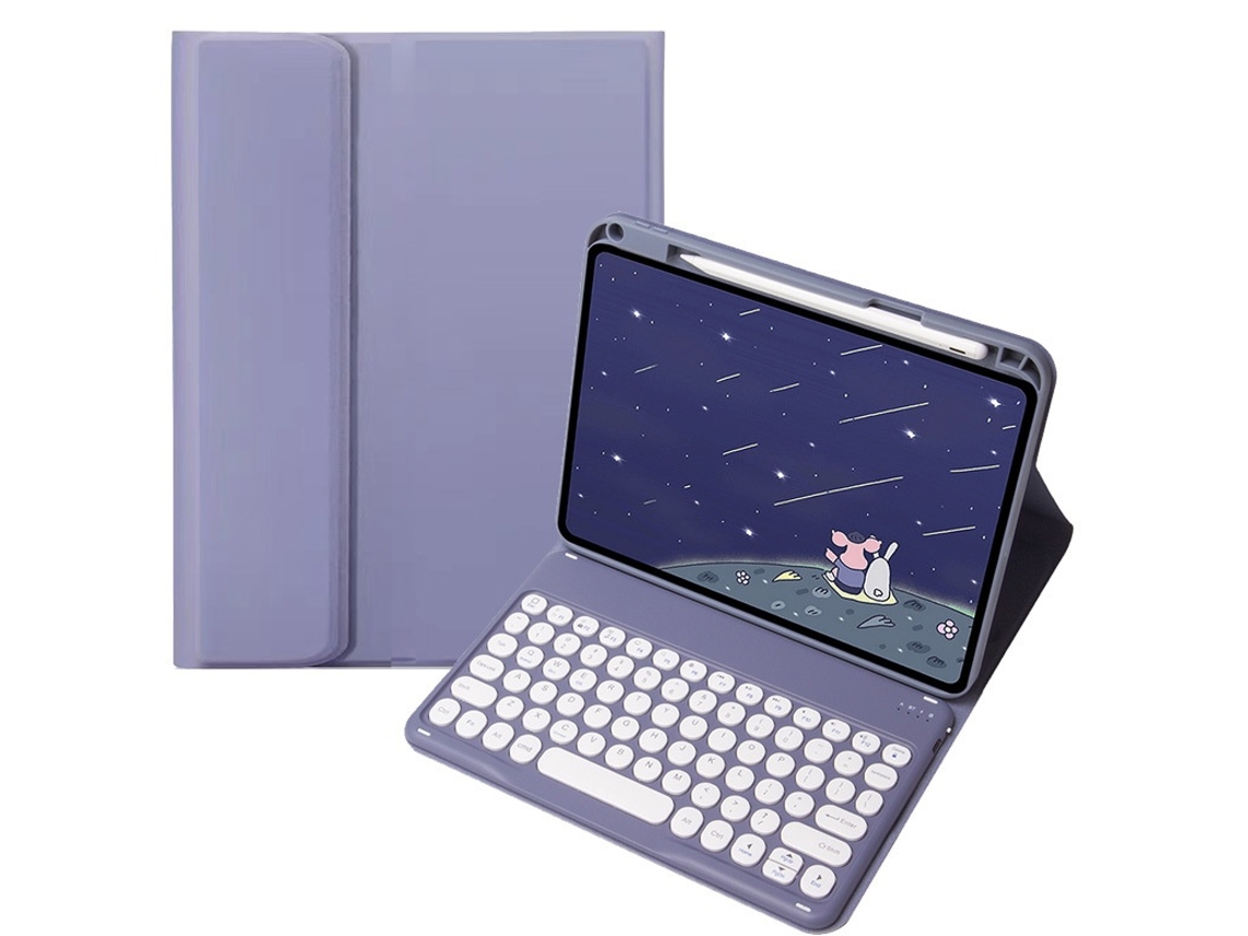 Lurelia Capa Com Teclado Bluetooth Para Ipad Mini 4 Com Bandeja Para Caneta
