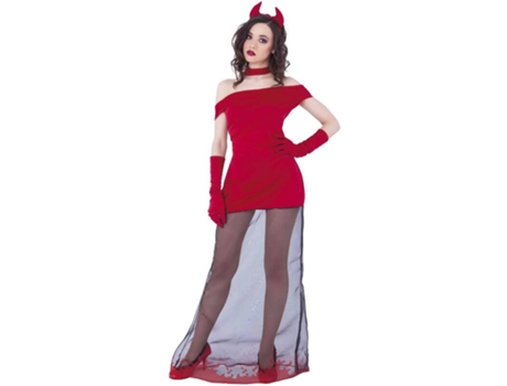 Fato de Mulher  Diaba Com Tul (Tam: M/L)