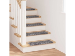 Vidaxl Tapetes Adesivos Para Escadas 15 Unid. 65 X 21 X 4 Cm Non-slip