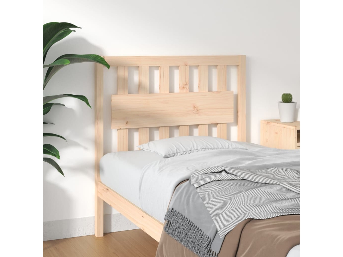 Vidaxl Cabeceira De Cama 95,5x4x100 Cm Pinho Maciço