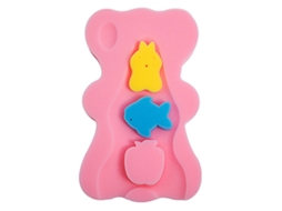 Travesseiro Esponja Banho Bebê Anti-derrubado Grosso 1.8in Rosa