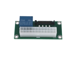Cartão Duplo 24pin Do Adaptador Da Sincronização Da Fonte De Alimentação Da Fonte De Alimentação À Placa Startup Da Sincronização De Sata